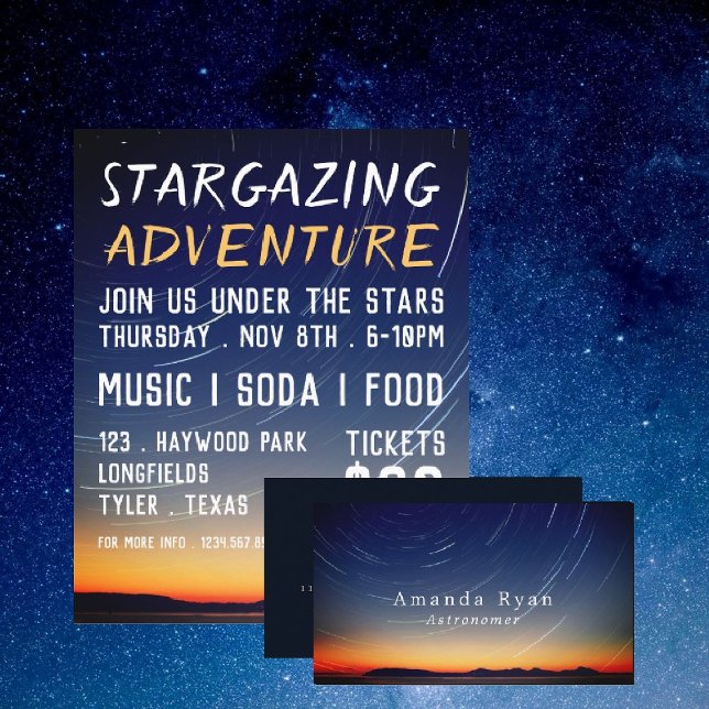 Mountain Stars, Planetarium Event Advertising Flyer (Creator Uploaded)