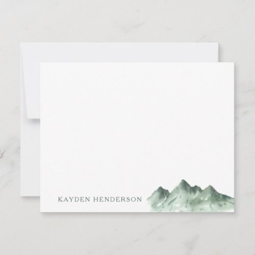Mountain Stationery Mountain Hiking  Note Card