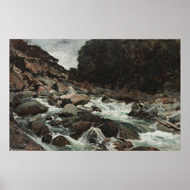 Mountain Stream, Otira Gorge (1893) Poster (Front)