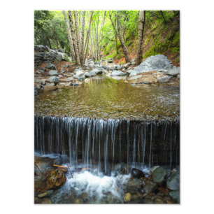 Mountain Stream Waterfall – Nature Landscape Print