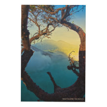 Mountain Sulfur Blue Crater Landscape Travel Photo