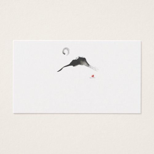 Mountain, Sumi-e Business Card Template