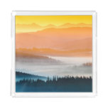 Mountain Sunrise: Breathtaking Landscape Acrylic Tray