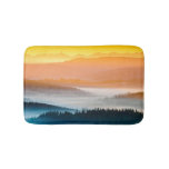 Mountain Sunrise: Breathtaking Landscape Bath Mat