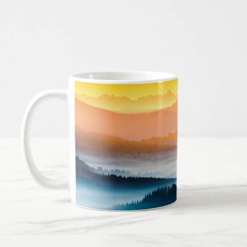 Mountain Sunrise Breathtaking Landscape Coffee Mug