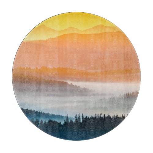 Mountain Sunrise Breathtaking Landscape Cutting Board