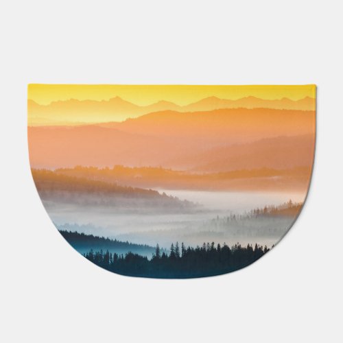 Mountain Sunrise Breathtaking Landscape Doormat