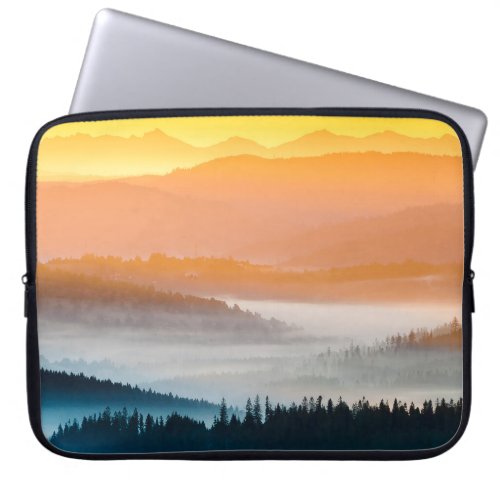 Mountain Sunrise Breathtaking Landscape Laptop Sleeve