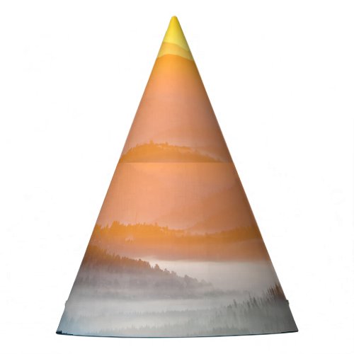 Mountain Sunrise Breathtaking Landscape Party Hat