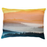 Mountain Sunrise: Breathtaking Landscape Pet Bed
