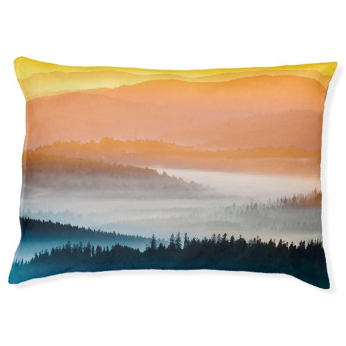 Mountain Sunrise Breathtaking Landscape Pet Bed