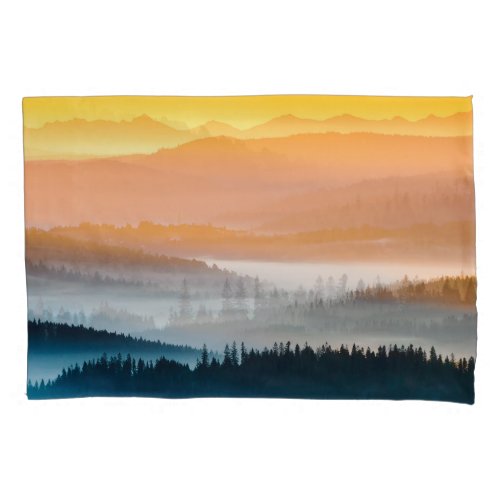 Mountain Sunrise Breathtaking Landscape Pillow Case