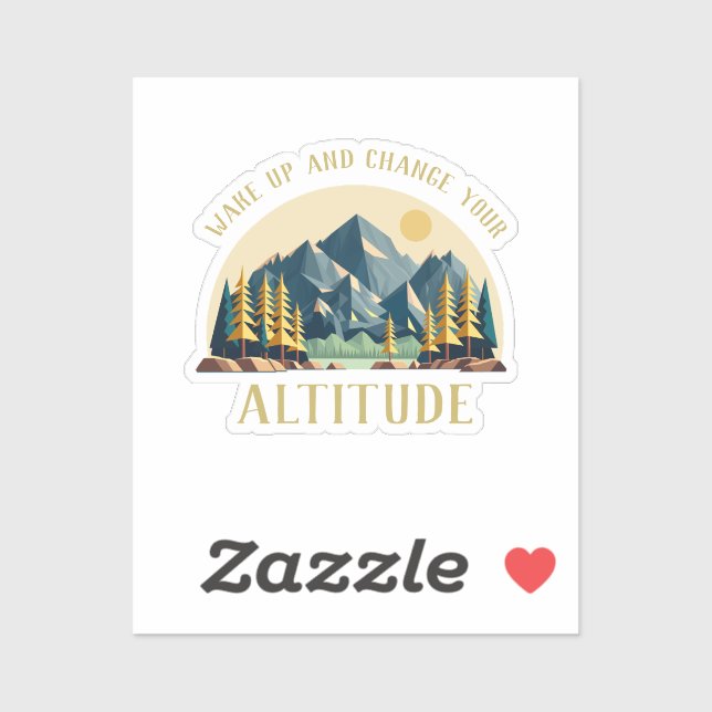 Mountain Sunrise Hiker Sticker (Sheet)