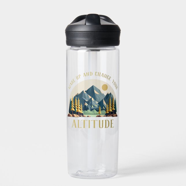 Mountain Sunrise Hiker Water Bottle (Front)