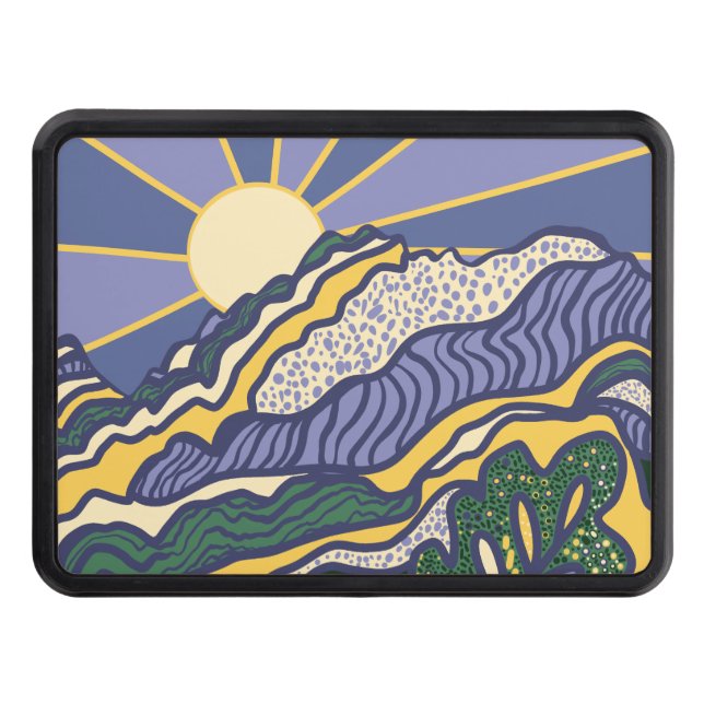 Mountain Sunrise Hitch Cover (Front)