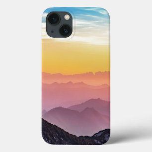 Mountain Sunrise Peaceful Colorful Inspirational iPhone 13 Case