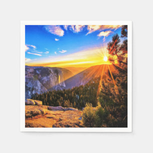Mountain Sunrise photo Napkins