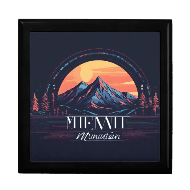 "Mountain Sunrise Themed Gift Box" Gift Box (Front)