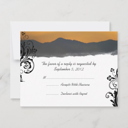 Mountain Sunrise Wedding RSVP