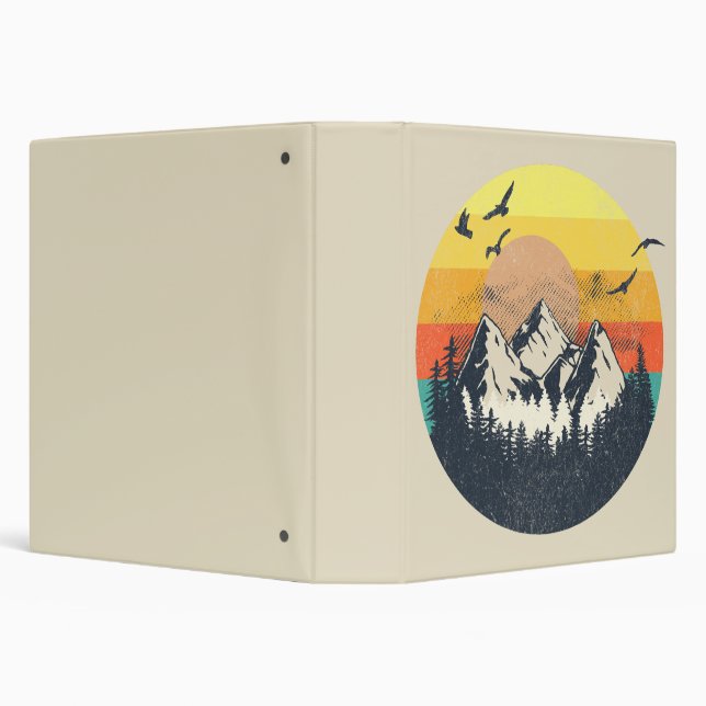 Mountain sunset 3 ring binder (Background)