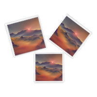 Mountain Sunset  Acrylic Tray