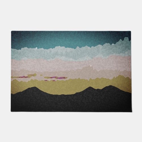 Mountain  Sunset Doormat