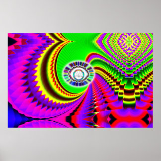 Mountain Sunset Eye (add words) Poster