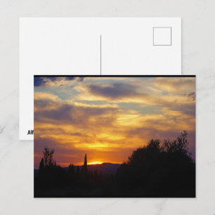Mountain Sunset Landscape Postcard
