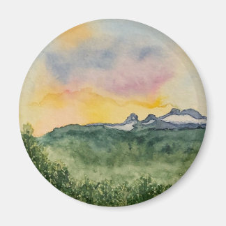 Mountain Sunset Magnet
