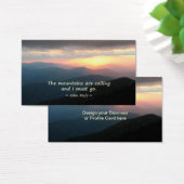 Mountain Sunset: Mtns calling Muir Template (Desk)