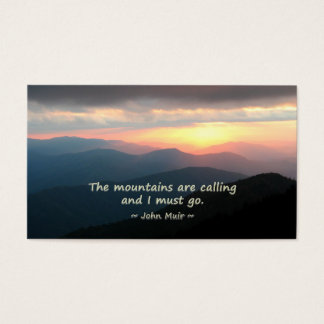 Mountain Sunset: Mtns calling Muir Template