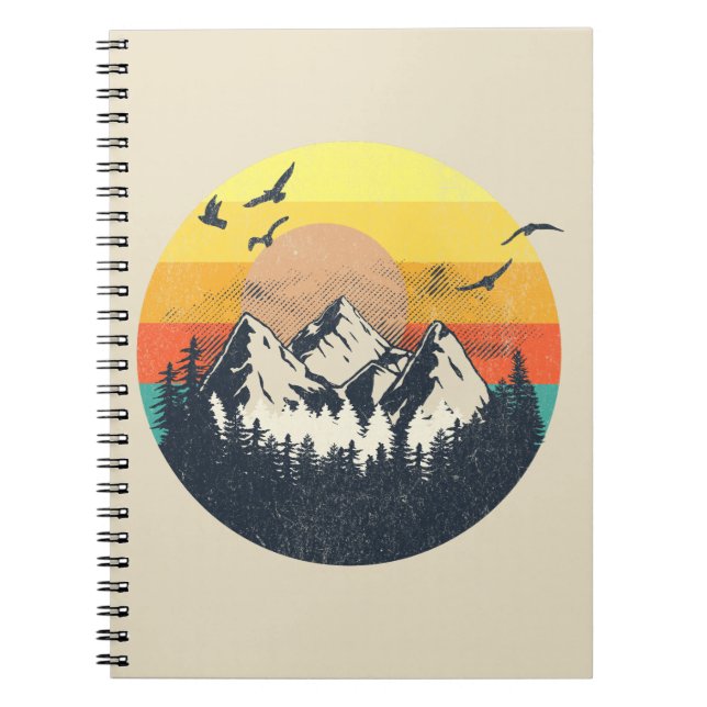 Mountain sunset notebook (Front)