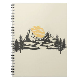 Mountain sunset notebook