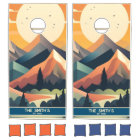 Mountain Sunset Personalized Family Name