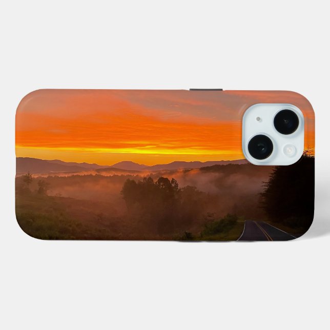 Mountain Sunset Phone Case (Back (Horizontal))