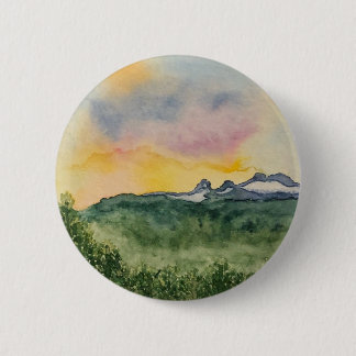 Mountain Sunset Pin