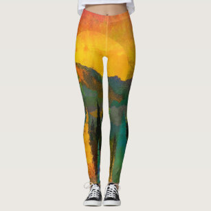 Denver Broncos Firework Leggings, Navy Blue/Orange