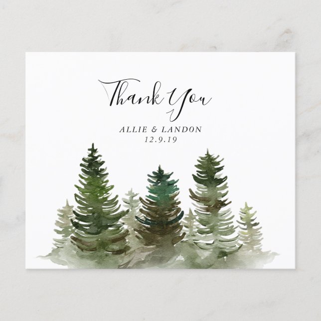 Mountain Thank You Card | Budget Flyer (Front)
