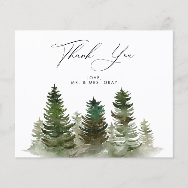 Mountain Thank You Card | Budget Flyer (Front)