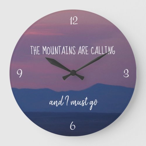 Mountain Themed Mountain Time Clock