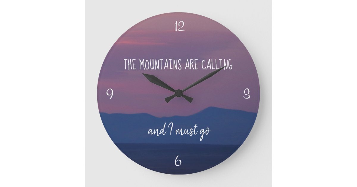 Mountain Themed, Mountain Time Clock Zazzle