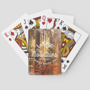Mountain-Themed Poker Cards