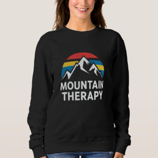 Mountain Therapy Retro Sunset Outdoor Adventure Hi Sweatshirt