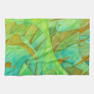 Mountain Thrills Abstract Artsy Kitchen Towel