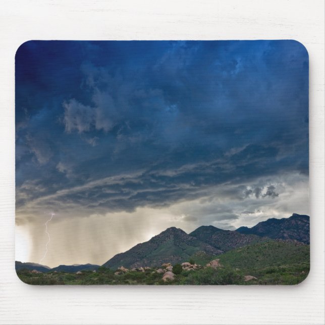 Mountain Thunderstorm Mouse Pad (Front)