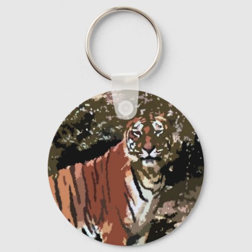 Mountain Tiger Keychain