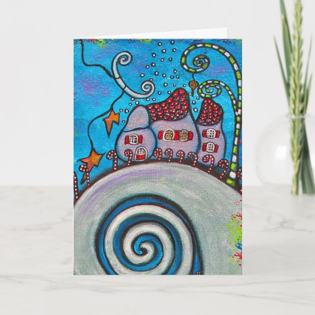 Mountain Top Magic Christmas Card (Front)