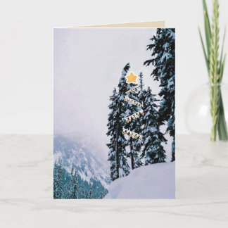 Mountain Top Merriment Holiday Card
