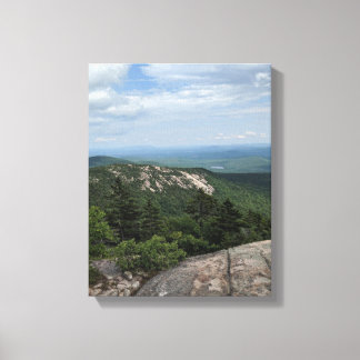 Mountain top view canvas print