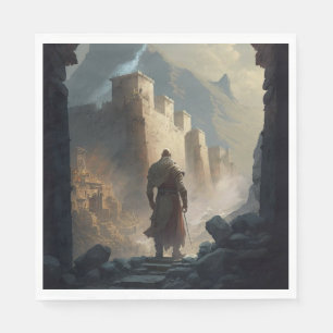 Mountain Town Siege Napkins
